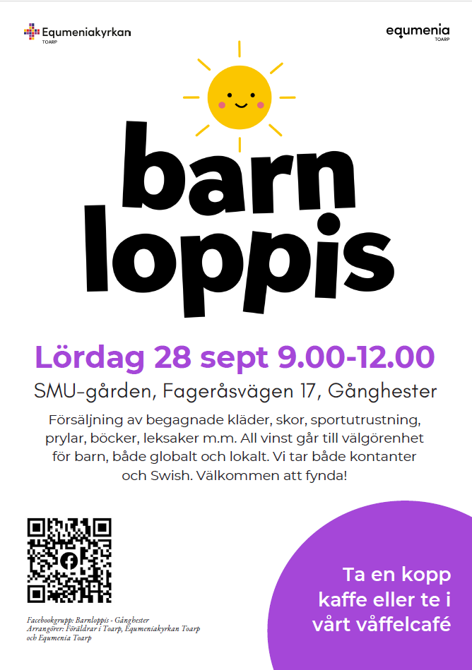 Barnloppis 28 September